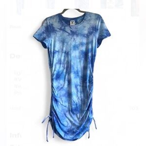 NWOT PINK VS- Blue Tie-Dye Mini Dress